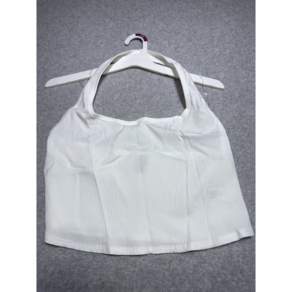 wild fable Tops - Wild fable, ribbed white halter top juniors size XXL new